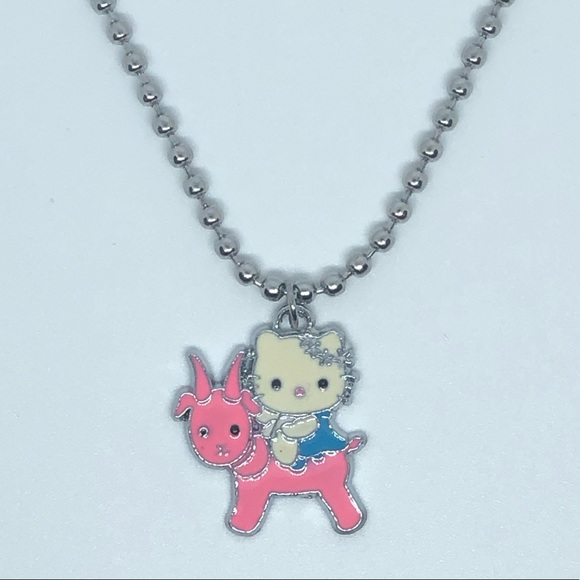 hello kitty ball chain necklace!